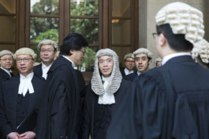 jueces de la corte de Hong Kong