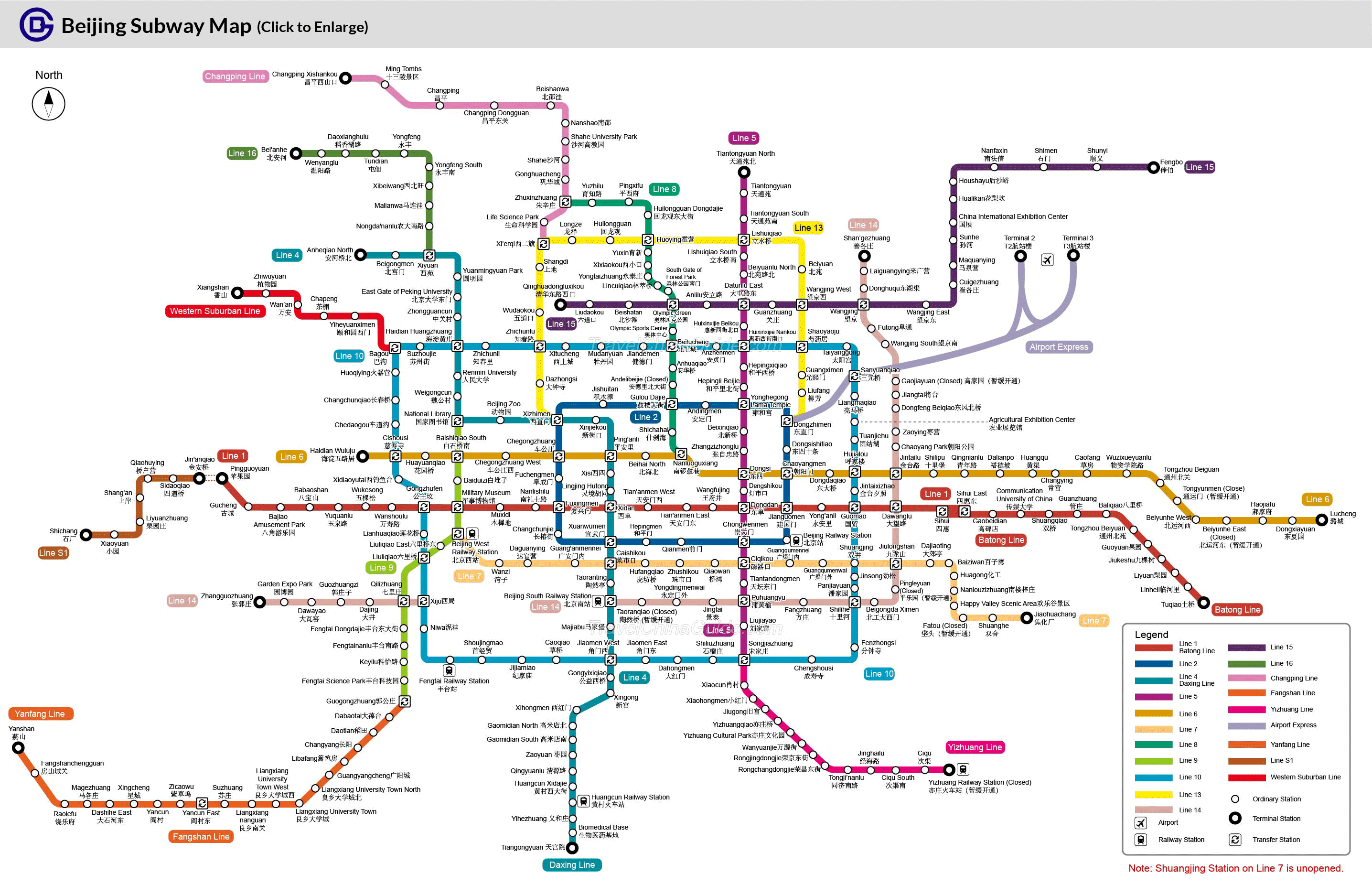 Mapa del metro de Beijing